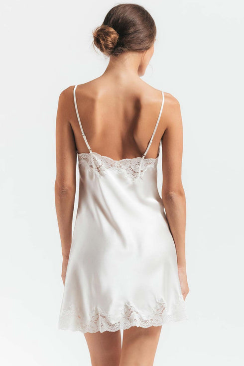 Nk Imode Morgan Lace Spaghetti Silk Chemise